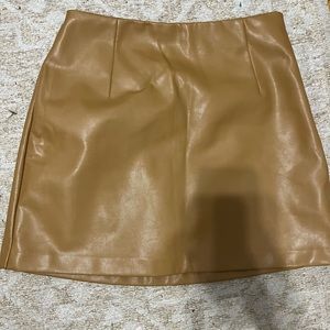 Vegan Leather skort